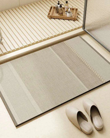 Chic Diatomite Bath Mat Set - Stylish Water-Absorbing Toilet Ensemble