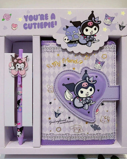 Sanrio Style Stationery Set - Adorable Hello Kitty & Cinnamoroll Planner with Cute Pen for Effortless Organization