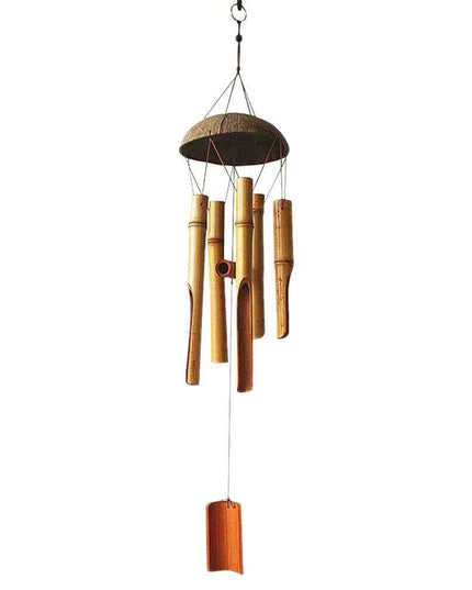 Handcrafted 75cm Bamboo Wind Chimes for Tranquil Indoor and Outdoor Serenity