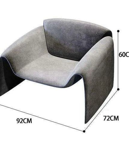 Nordic Elegance: Space-Efficient Leather Armchair for Contemporary Homes