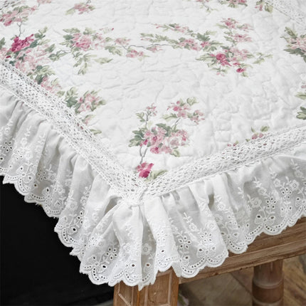 ChinAmazon Korean Princess Cushion - Embroidered Floral Design, Cotton