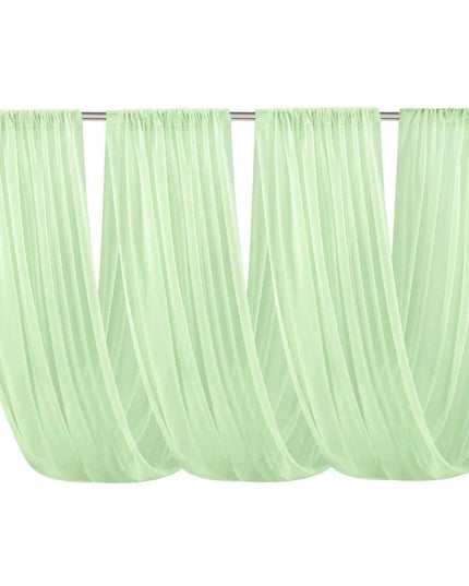 Elegant White Chiffon Ceiling Drapes for Stunning Event Decor