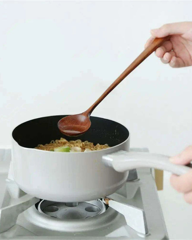 Eco-Chic Ellipse Wooden Spoon Set - Stylish, Sustainable Kitchen Must-Haves