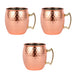 5-Pack of 500ML Moscow Mule Copper-Plated Stainless Steel Mugs - Sturdy Drinkware for Various Beverages and Events
