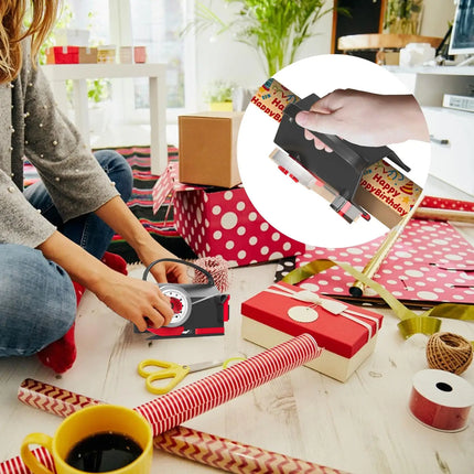 Paper Roll Cutter with Slide Rail & Ergonomic Handle — Gift Wrapping & Crafts