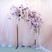 Lavender Hydrangea Silk Flower Row – Wedding Arch & Centerpiece