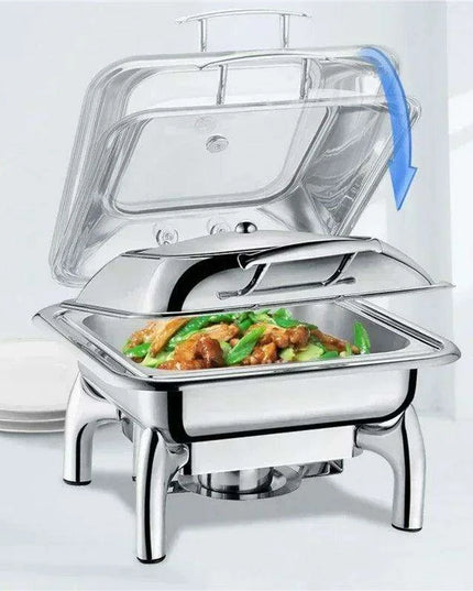 Sophisticated Hydraulic Stainless Steel Catering Chafing Dish Set for Upscale Events