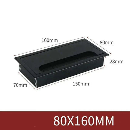 Sleek Rotatable Aluminum Desk Cable Management Grommet with Flip-Top Access