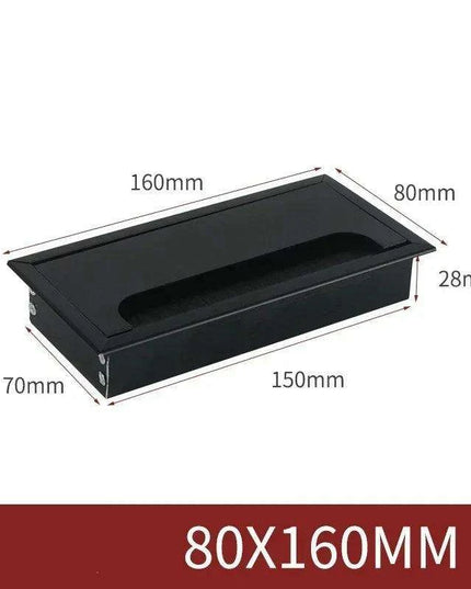 Sleek Rotatable Aluminum Desk Cable Management Grommet with Flip-Top Access