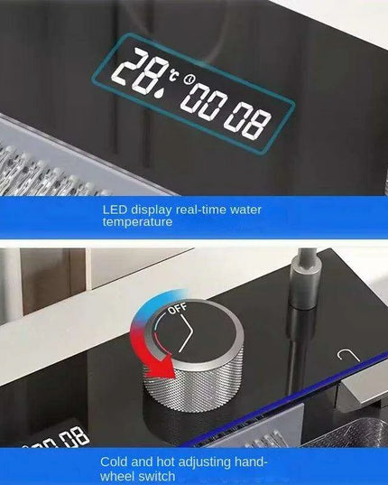 Sustainable Elegance: 304 Stainless Steel Waterfall Faucet for Modern Kitchens