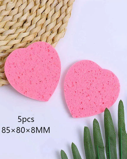 Natural Wood Pulp Facial Sponge Set - Essential Skincare Tools