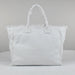 Personalized Trendy Fringed Canvas Tote with Stylish Ruffles