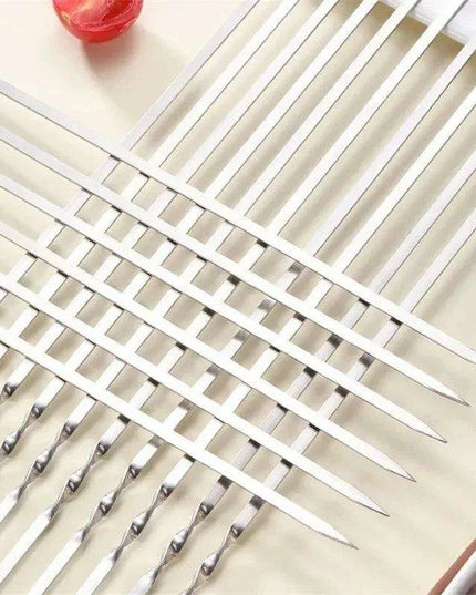 Ultimate Stainless Steel Skewers Set for Perfect Outdoor BBQ Grilling