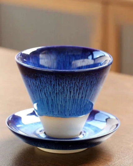 Artisan Floral-Inspired Japanese Ceramic Tea and Coffee Set