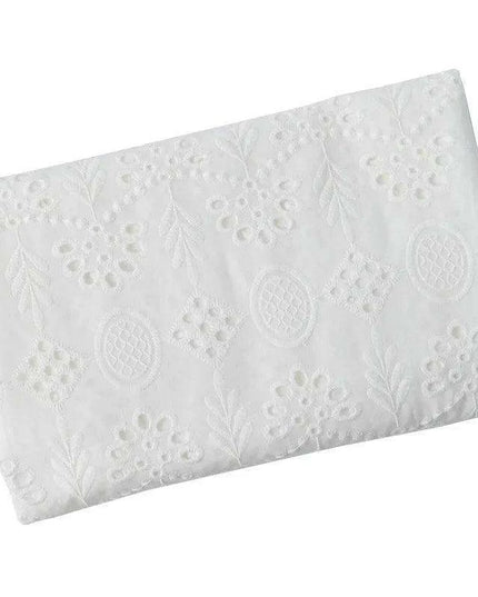 Elegant 100% Cotton White Lace Material