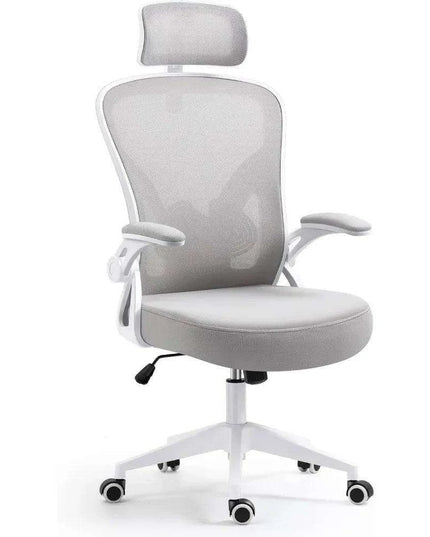 Ultimate Comfort Ergonomic Gaming Chair in Sleek Grey with Adjustable Features