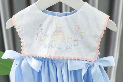 Charming Summer 2024 Cotton Princess Dress - Delightful Toddler Birthday Outfit