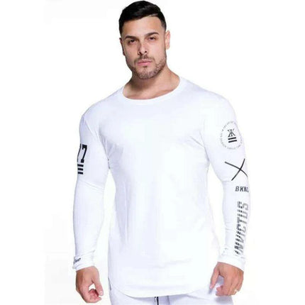 Men's Performance Long Sleeve Athletic T-Shirt - Ideal for Running and Training
