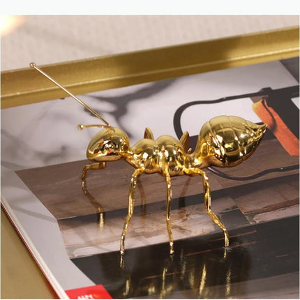 Metal Handicraft Artificial Insect Sculpture Ant Insect Ornament Metal