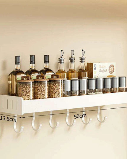 Space-Saving Aluminum Kitchen Shelf System