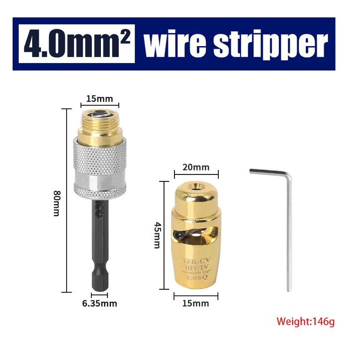 Efficient Aluminum Wire Stripping Kit for Electricians - Portable Tool for Quick Wire Stripping