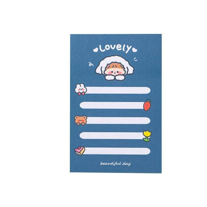 Whimsical Bear-Themed Sticky Notes Set - 80-Pieces to Brighten Your Workspace