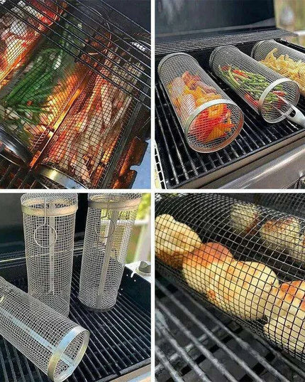 Versatile Stainless Steel BBQ Grilling Basket for Outdoor Cooking Adventures