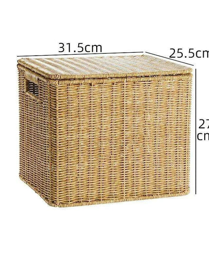 Nordic-Inspired Multi-Purpose Plastic Storage Basket for Home Organization