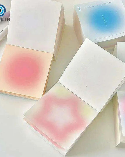 Colorful Gradient Thick-Page Spiral Notebook - 400 Pages for Notes, Art, and Planning