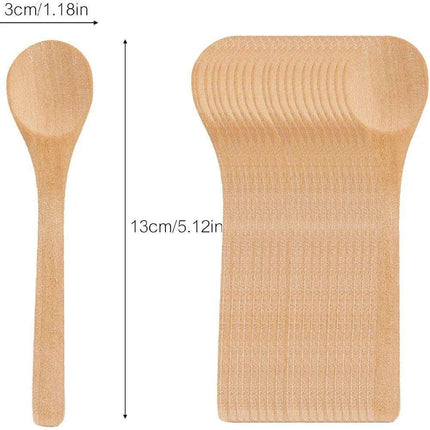 Bamboo Kitchen Spoon Set for Cooking and Serving - Available in 1, 5, 10, or 20 Pieces
