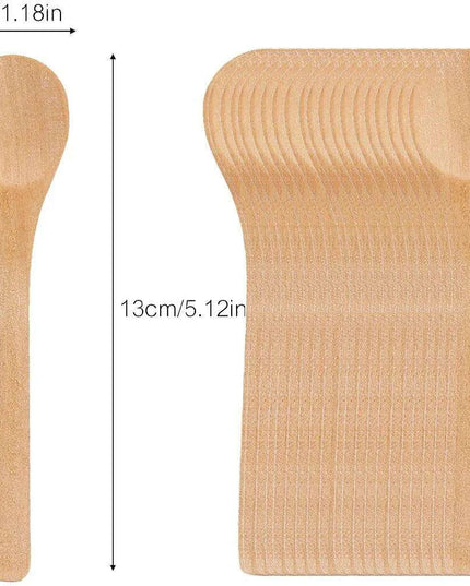 Bamboo Kitchen Spoon Set for Cooking and Serving - Available in 1, 5, 10, or 20 Pieces