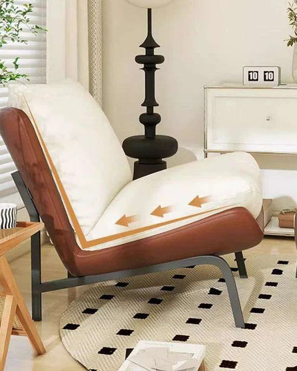 Chic Scandinavian Foldable Lounge Chair - Stylish Comfort for Contemporary Homes