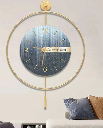 Sophisticated 3D Quartz Pendulum Wall Clock for Modern Living Spaces