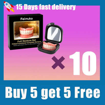 2026 Fresh Release Soft Silicone Upper & Lower Dentures, All-Day Comfort Teeth, Suitable for Seniors & Adults 2026-fresh-release-soft-silicone-upper-lower-dentures-all-day-comfort-teeth-suitable-for-seniors-adults