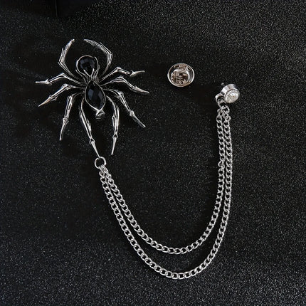 Super Factory A Men's Personalized Spider Brooch - Versatile Fashion A