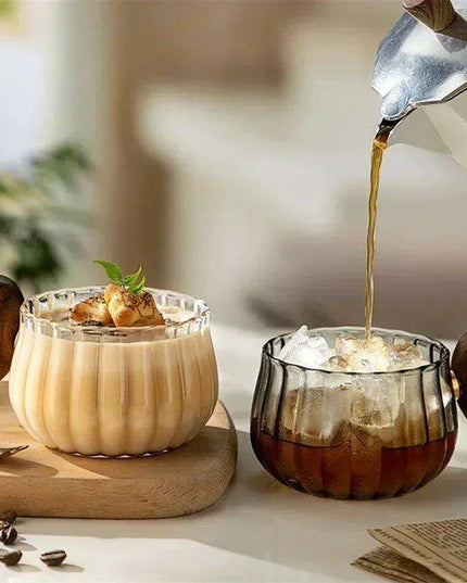 200ML Heat-resistant High Boron Silicon Glass Coffee Mug with Wooden Handle