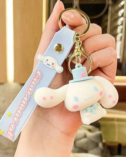 Cinnamoroll Character Keychain - Whimsical Bag and Key Charm for a Playful Touch