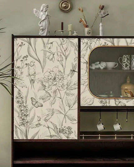 Chic Black and White Adhesive Wallpaper for Stylish Home Transformations