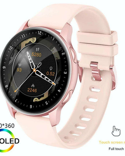 Stylish Women's Fitness Smartwatch with Multi-Function Features and Health Monitoring