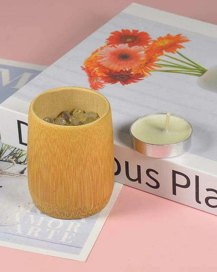 Sustainable Bamboo Tealight Candle Holder for a Peaceful Home Atmosphere