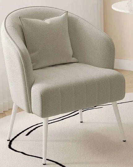 Chic Cream Velvet Lounge Armchair