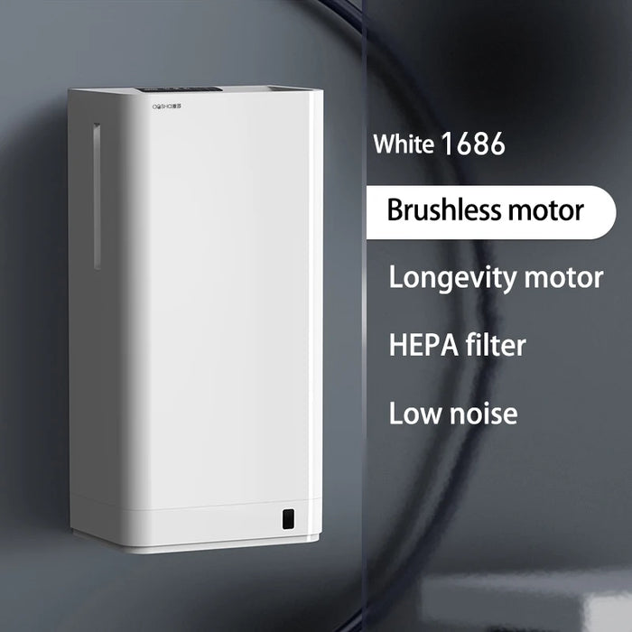 Commercial HEPA Hand Dryer with Jet Speed Wind Technology and Energy-Efficient Design