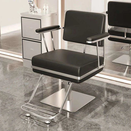 Premium Hydraulic Salon Chair with Adjustable Recline - Elevate Your Beauty Services