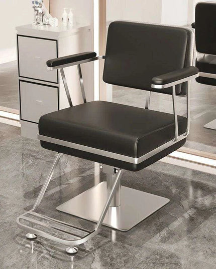 Premium Hydraulic Salon Chair with Adjustable Recline - Elevate Your Beauty Services