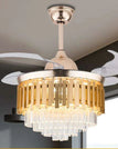 gold / 110cm fan blades / with remote control
