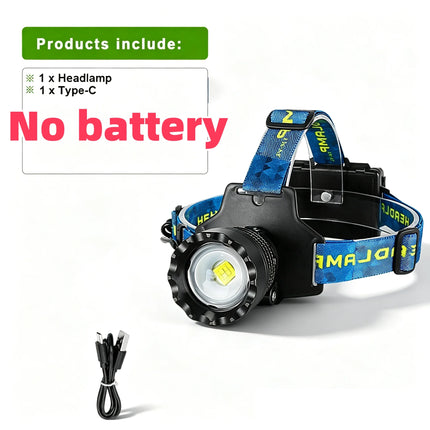 Rechargeable LED Headlamp, M1 Zoomable or M2 Compact, Selected Kit