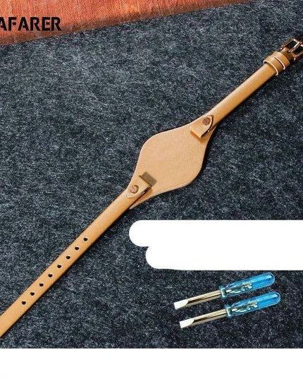 Elegant Cowhide Leather Watch Straps with Rose Steel Buckle - A Luxurious Women's Accessory