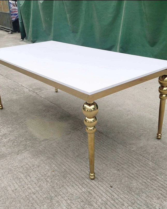 Sophisticated Stainless Steel and MDF Wedding Centerpiece