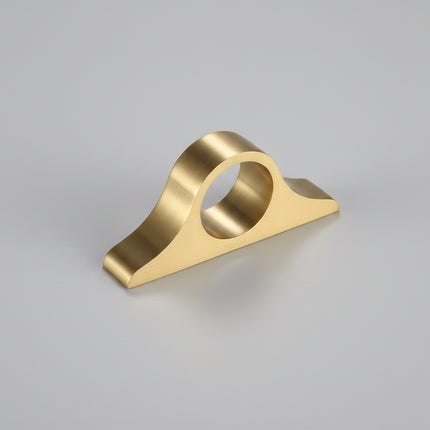 Solid Brass Cabinet Pull — Minimalist Handle for Wardrobes, Kitchens & Wine Cabinets