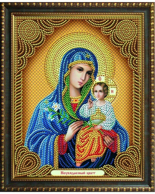 Divine Theotokos Vladimirskaya Diamond Painting Experience Kit